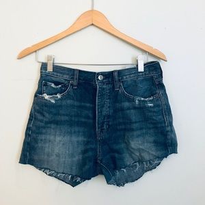 Distressed Jean Shorts
